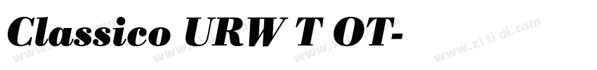 Classico URW T OT字体转换